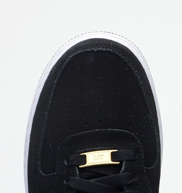 air force 1 gold and black