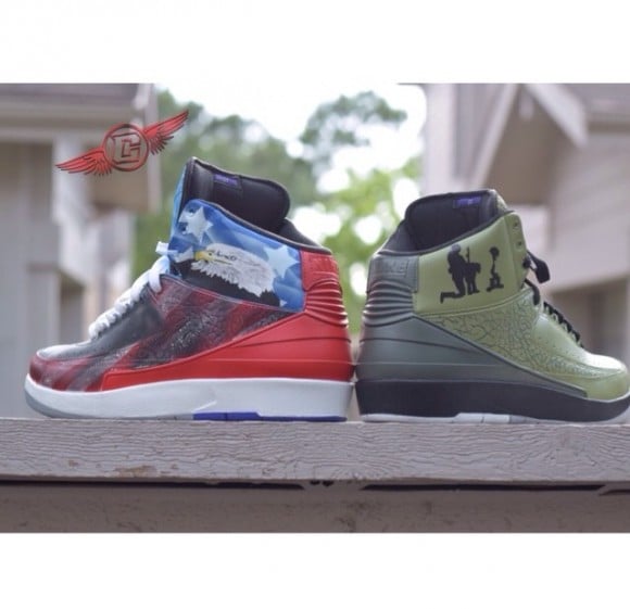 Air Jordan 2 ‘Independence Day’ Customs by Ceesay14
