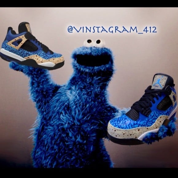 cookie monster jordan 8