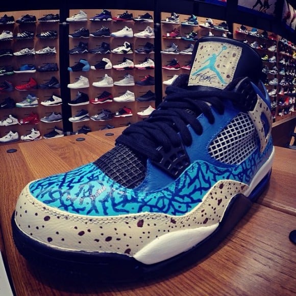 Air Jordan 4 “Cookie Monster” Customs by Vincent Candelore