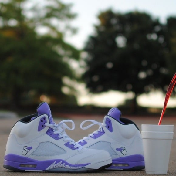 Air Jordan 5 “Texas Tea” Customs by Moe Eljechi