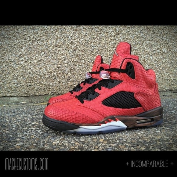 Air Jordan 5 “Toro Bull Snake” Customs by JBF Customs x Mache Customs