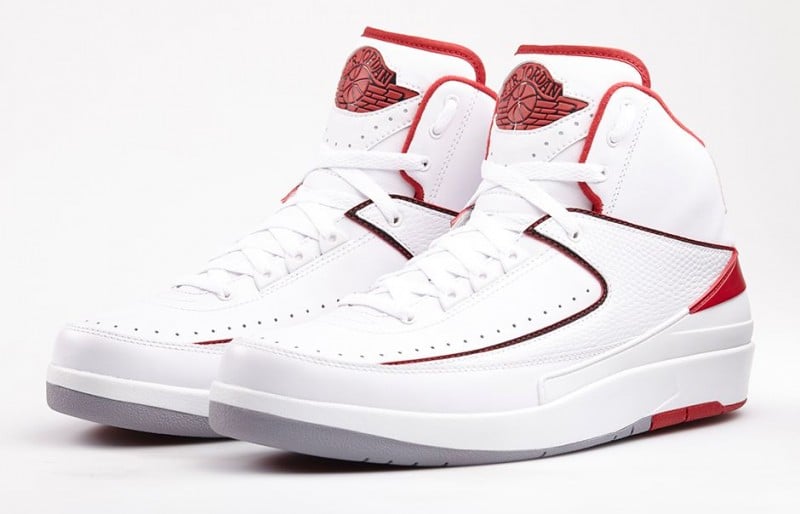 foot locker red and white jordans