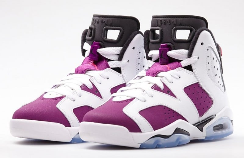 Air Jordan VI (6) GS ‘White/Vivid Pink-Bright Grape-Black’ – Foot Locker Release Details