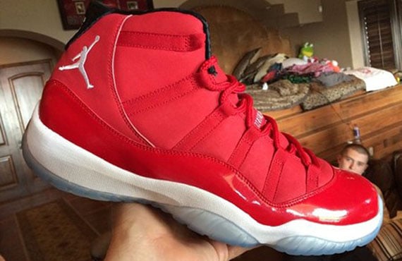Another Look: Carmelo Anthony Air Jordan 11 ‘Red’ PE