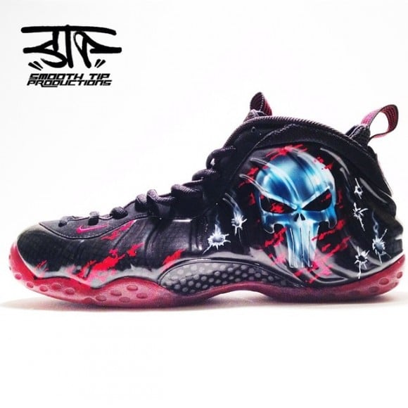 Nike Air Foamposite One “Punisher” Customs by Smooth Tip Productions