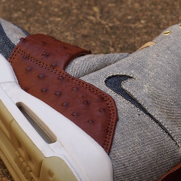 Nike Air Yeezy I ‘Japanese Selvedge Denim/ Ostrich Skin’ Customs by JBF Customs