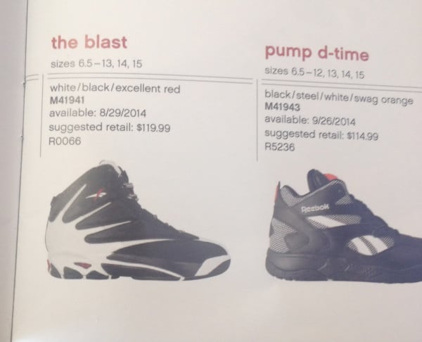 reebok blast release date