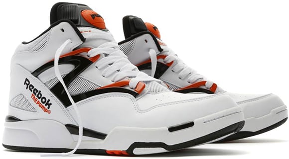 reebok pump black and white