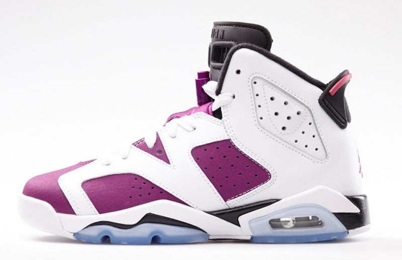 Release Reminder: Air Jordan VI (6) GS ‘White/Vivid Pink-Bright Grape-Black’