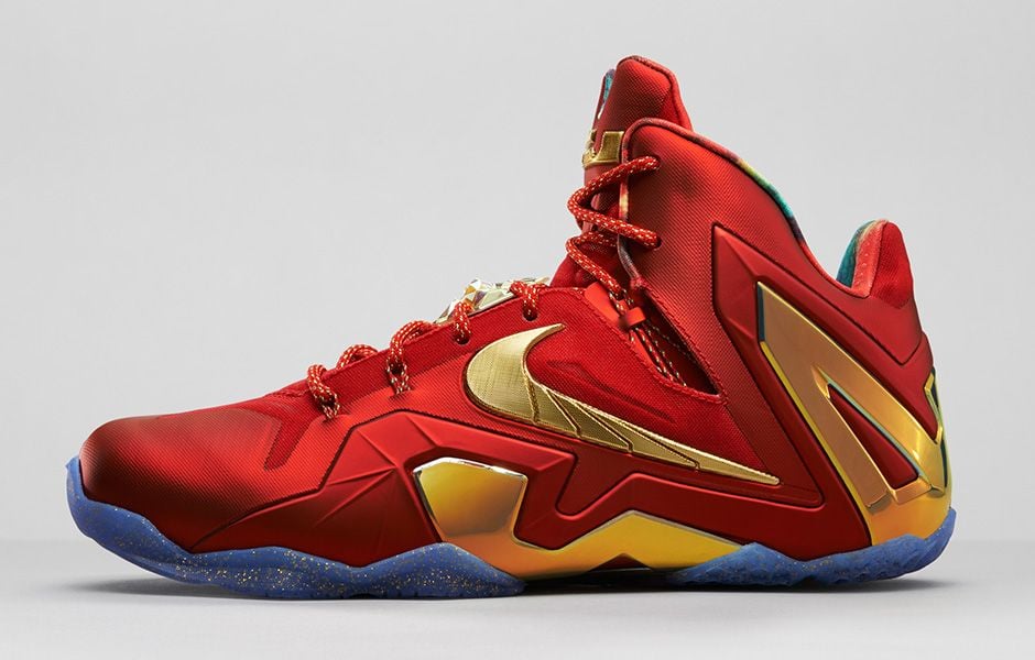 lebron xi gold