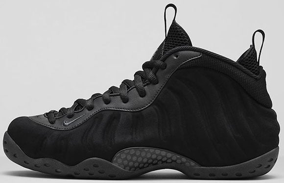 Nike Air Foamposite One Suede aka Triple Black - Official Images