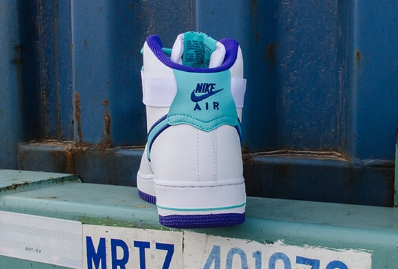 Nike Air Force 1 High – White Dark Concord-Hyper Jade