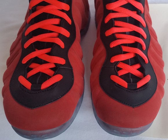Nike Foamposite One Red Suede Sample