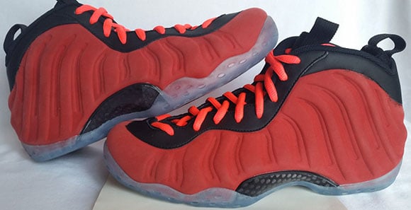 Nike Foamposite One Red Suede Sample