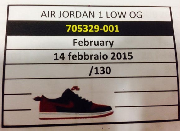 Air Jordan 1 Retro Low OG for 2015