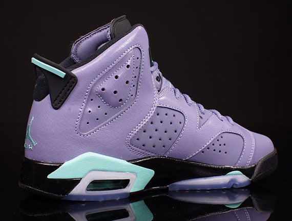 jordan retro 6 purple and turquoise