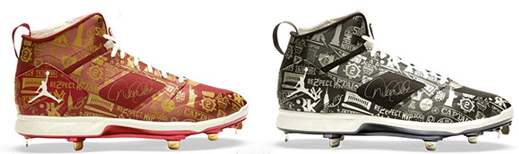 Derek Jeters Air Jordan Lux 2.0 PE Cleats Going up for Auction