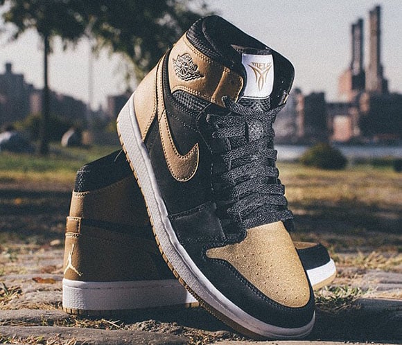 Air Jordan 1 Carmelo Anthony PE Black/Gold