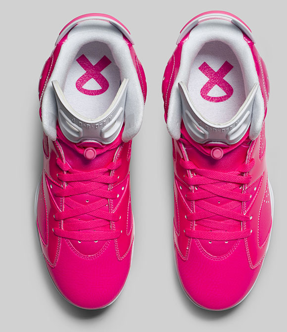 Air Jordan 6 Cleats Breast Cancer Awareness