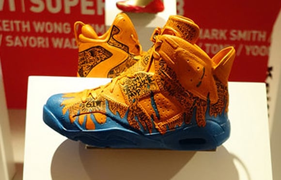 Air Jordan 6 Custom Display at Slam Dunk Event