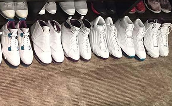 Michael Jordan Shows off Air Jordan ‘Hornets’ PE’s