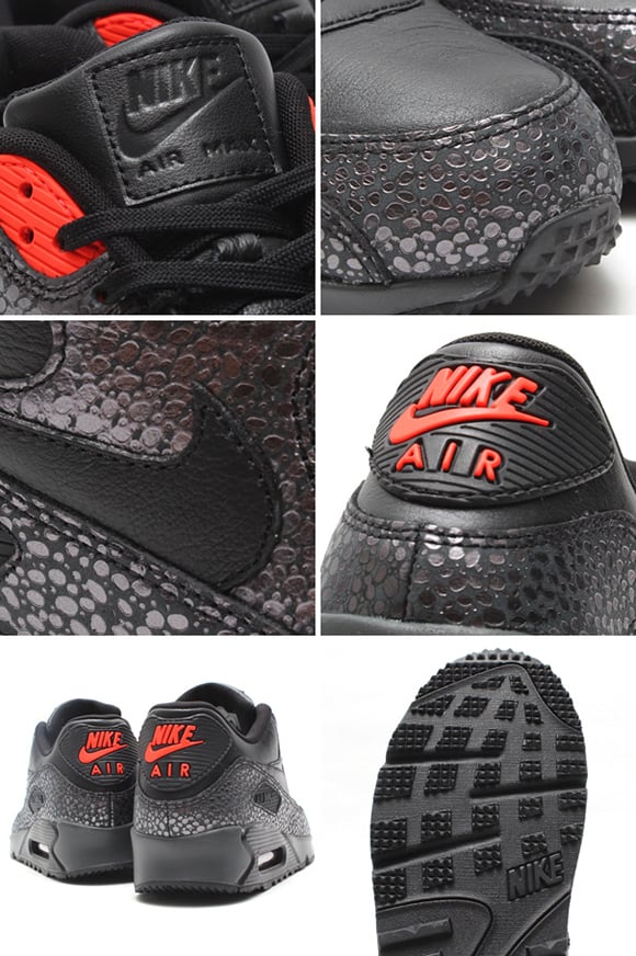 Nike Air Max 90 Deluxe Safari Black Infrared