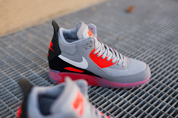 Nike Air Max 90 Ice Sneakerboot Wolf Grey/Infrared
