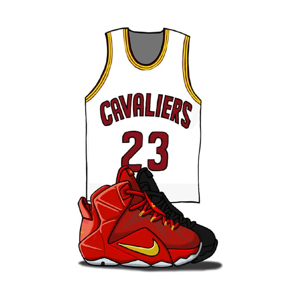 Nike LeBron 12 Illustrated