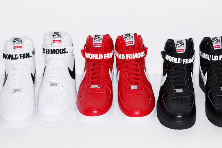 Supreme x Nike Air Force 1 High 'World Famous' : Did You Cop? | SneakerFiles