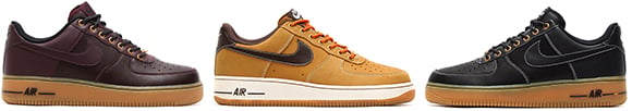 Three Nike Air Force 1 Lows for the Workboot Pack