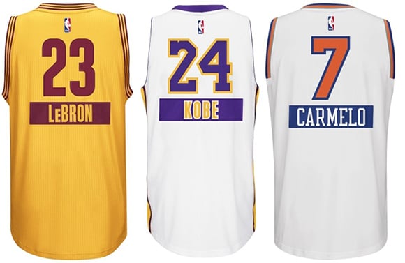 2014 NBA adidas Christmas Day Jerseys