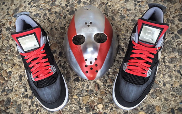 Air Jordan 4 Custom for Eminem Shady XV Album Mache