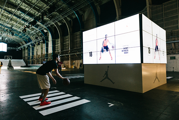 Inside the Jordan Hangar in L.A.