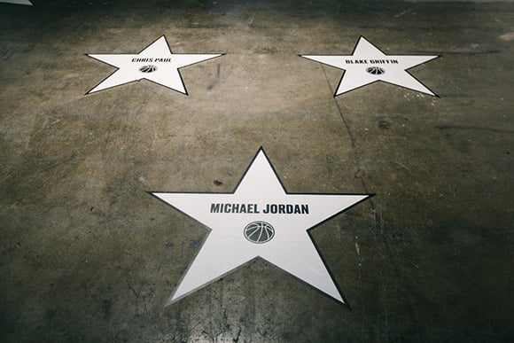 Inside the Jordan Hangar in L.A.