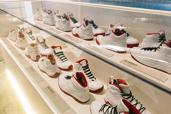 Inside the Jordan Hangar in L.A.