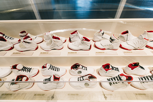 Inside the Jordan Hangar in L.A.