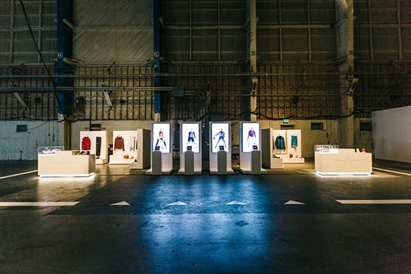 Inside the Jordan Hangar in L.A.