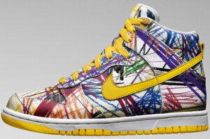 nike dunk high scribble