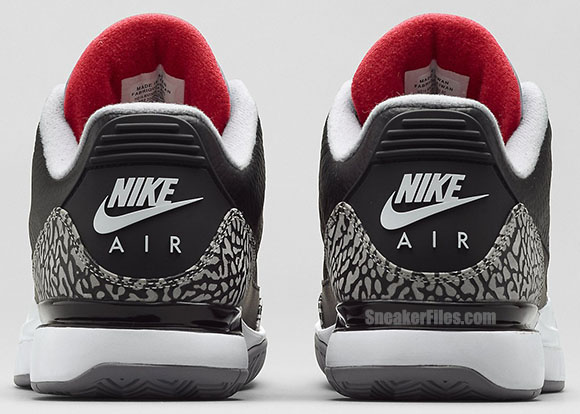 Nike Zoom Vapor Air Jordan 3 Black/Cement - Official Images