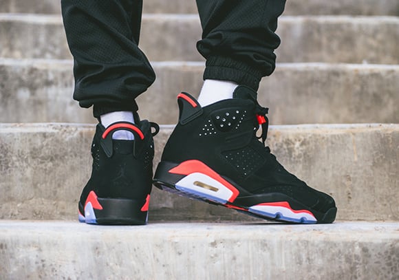 On Feet: Air Jordan 6 Black/Infrared Black Friday Release
