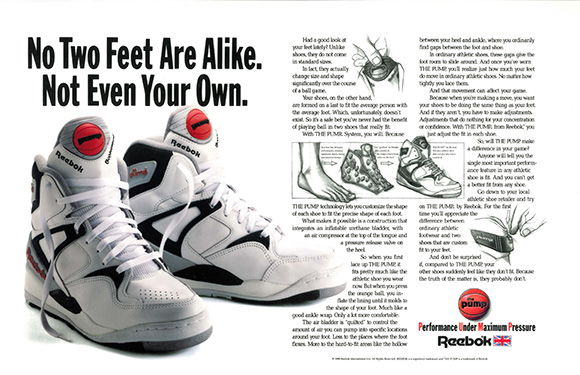 Reebok The Pump Original Ad