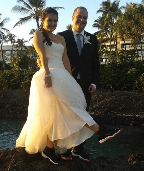 Tinker Hatfield Customized Air Jordan 11 for Jordan Gellers Wedding