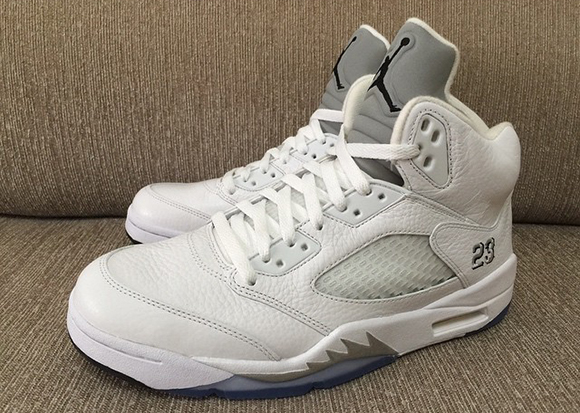 Air Jordan 5 White Metallic Silver 2015