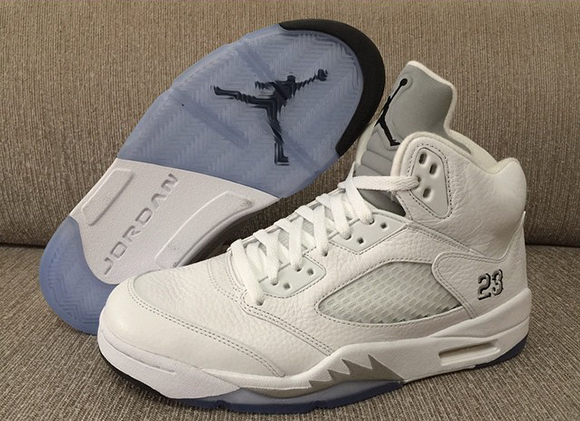 Air Jordan 5 White Metallic Silver 2015