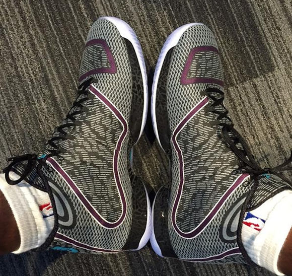 Bismack Biyombo Shows Air Jordan XX9 Charlotte Hornets PE