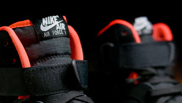 Nike Air Force 1 High Black Bright Crimson White