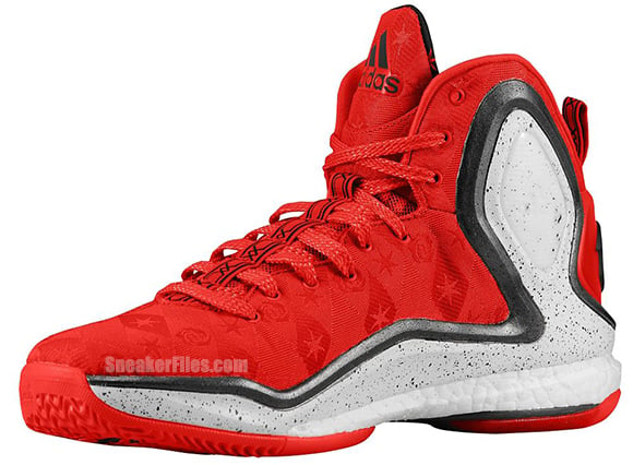 adidas D Rose 5 Boost Scarlet Black Bright Red