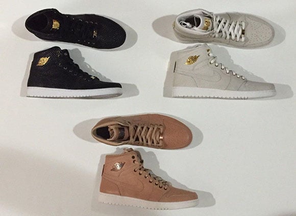 Air Jordan 1 Gold Plated Collection