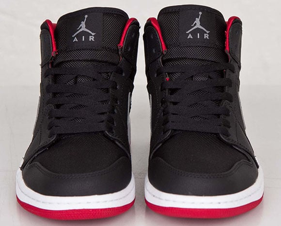 air jordan 1 mid black cool grey gym red